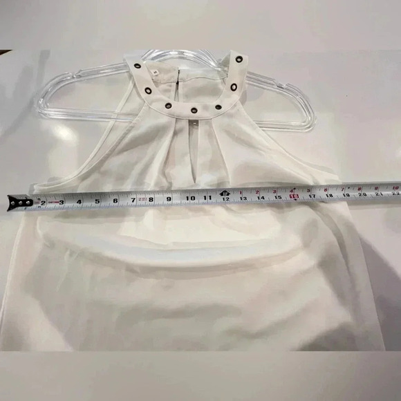 Maurices White Sleeveless Top with Gold Rivets - Picture 5 of 8